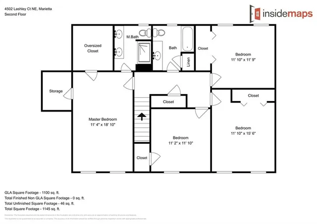 $3,340 | 4502 Lashley Court Northeast, Marietta, GA 30068