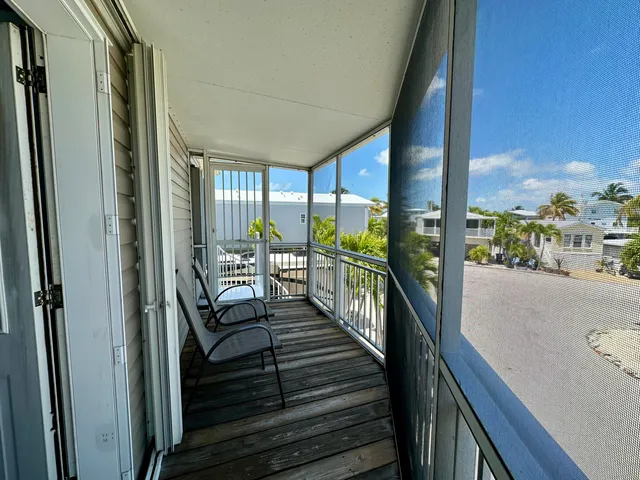 a view of balcony with couch