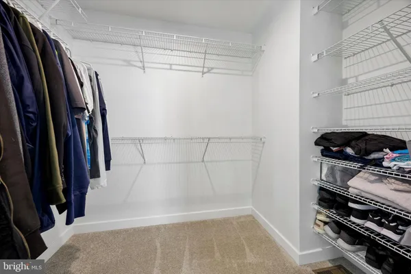 a view of a walk in closet