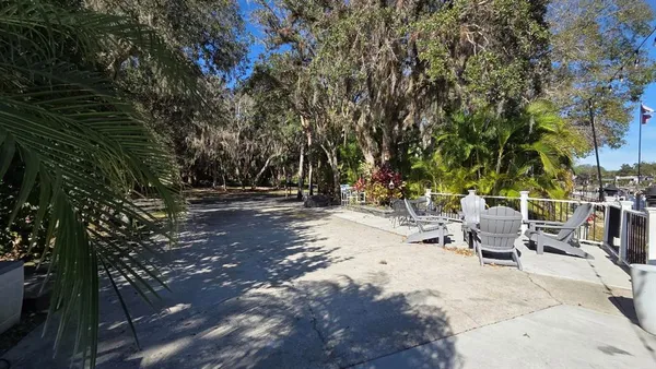 a view of outdoor space with seating