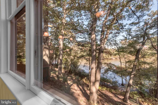a view of a livingroom with a window