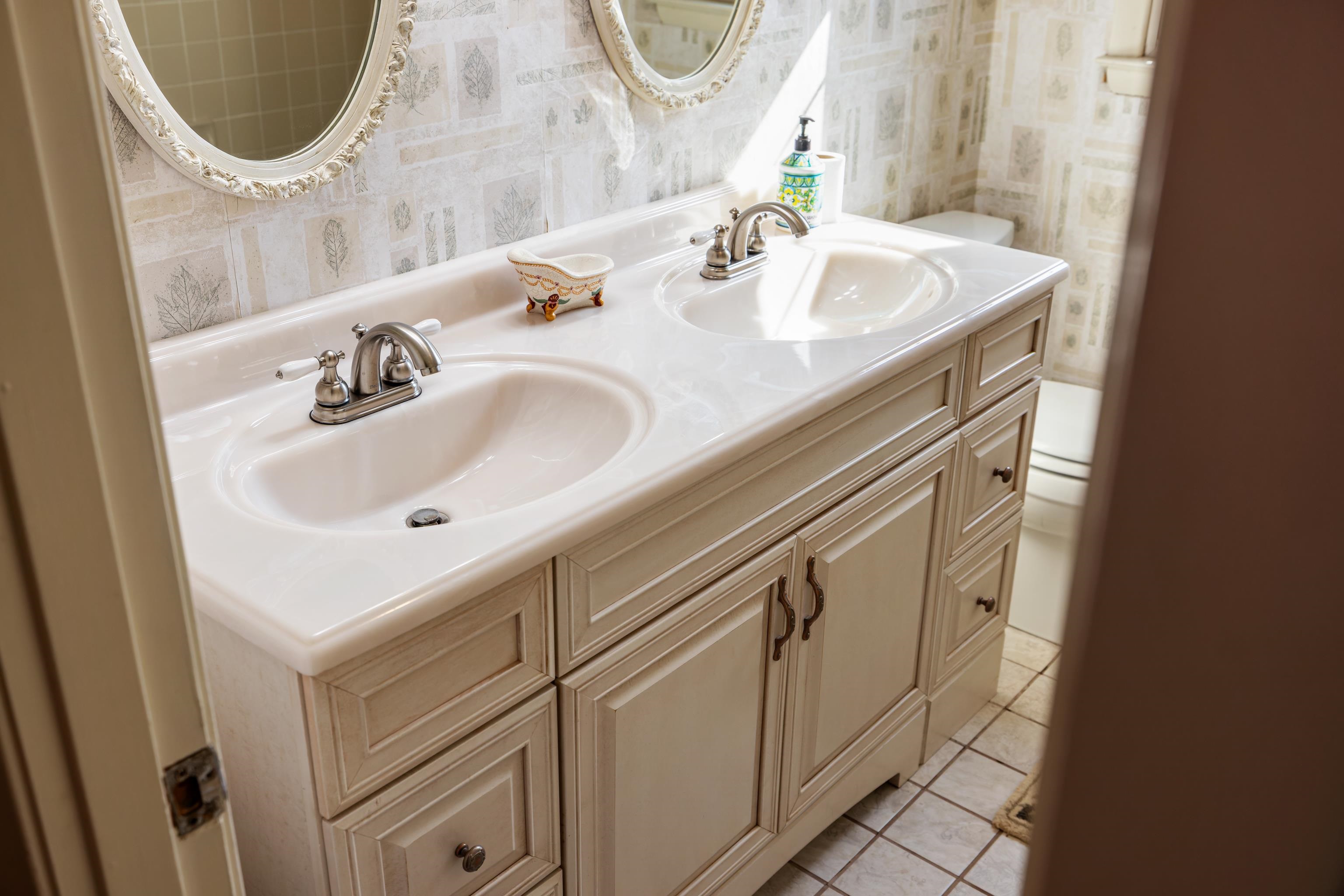 431 Mt Pisgah Road Mount Sidney, VA 24467 - Photo 54 of 72 a bathroom with a sink and a mirror