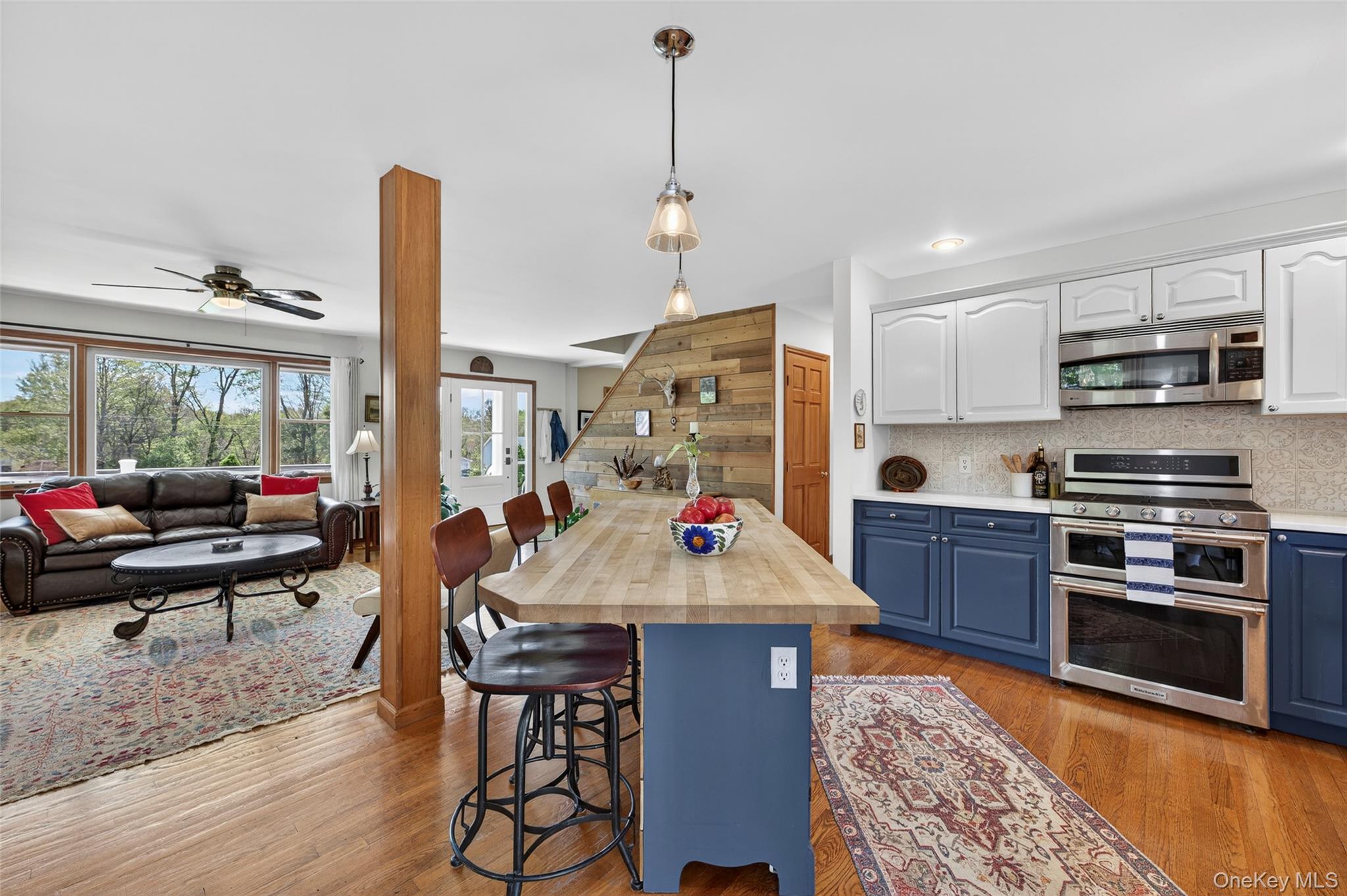 114 Last Road Middletown, NY 10941 - Photo 18 of 50 The kitchen is open to the living room, defined by a butcher block island