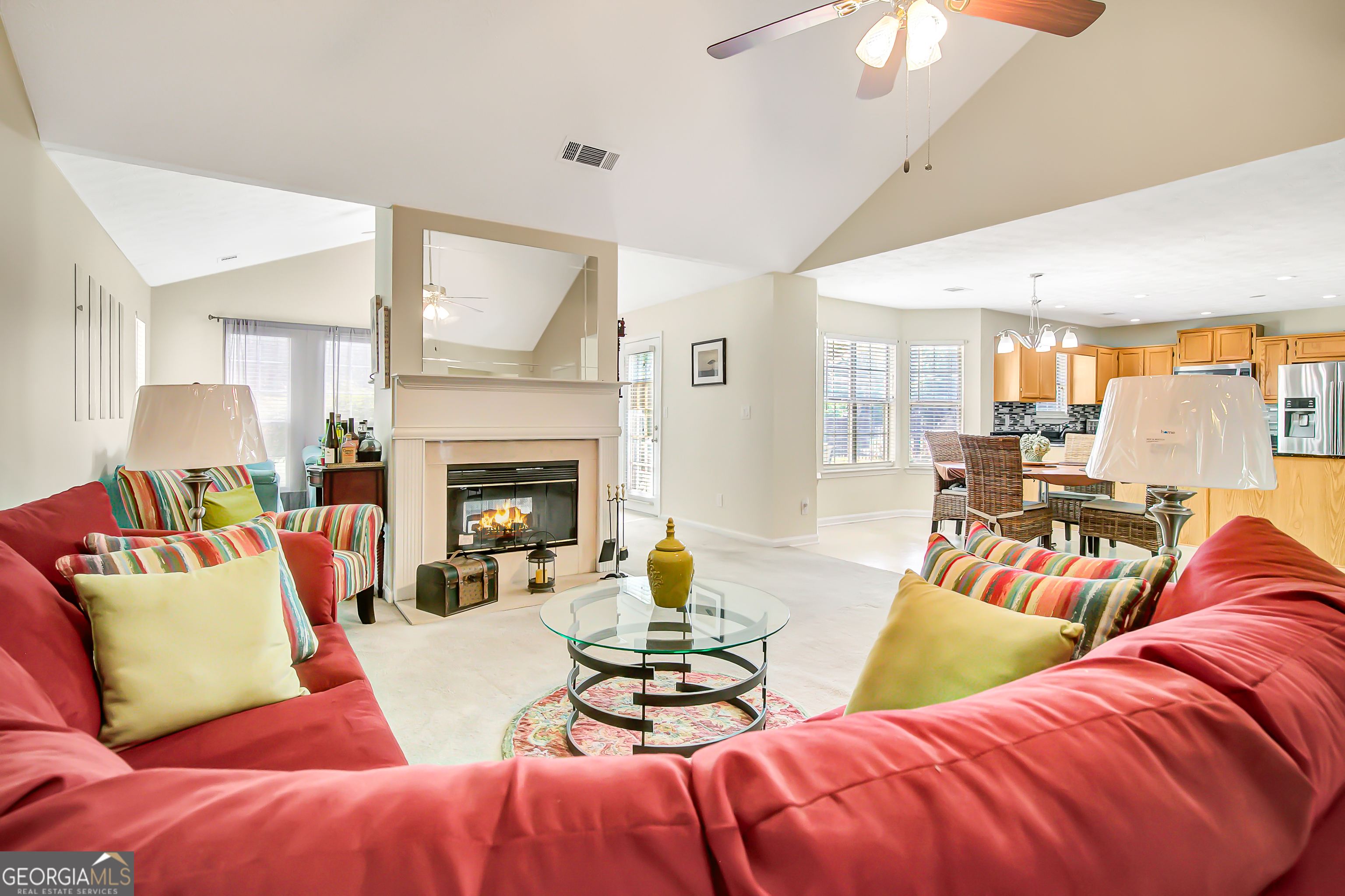 12350 Riviera Drive Fayetteville, GA 30215 - Photo 11 of 49 a living room with furniture and a fireplace