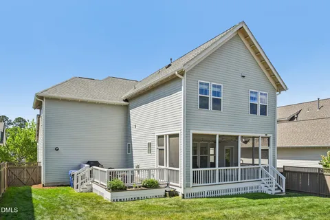 a house view with a garden space