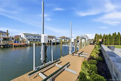 a view of lake and ships
