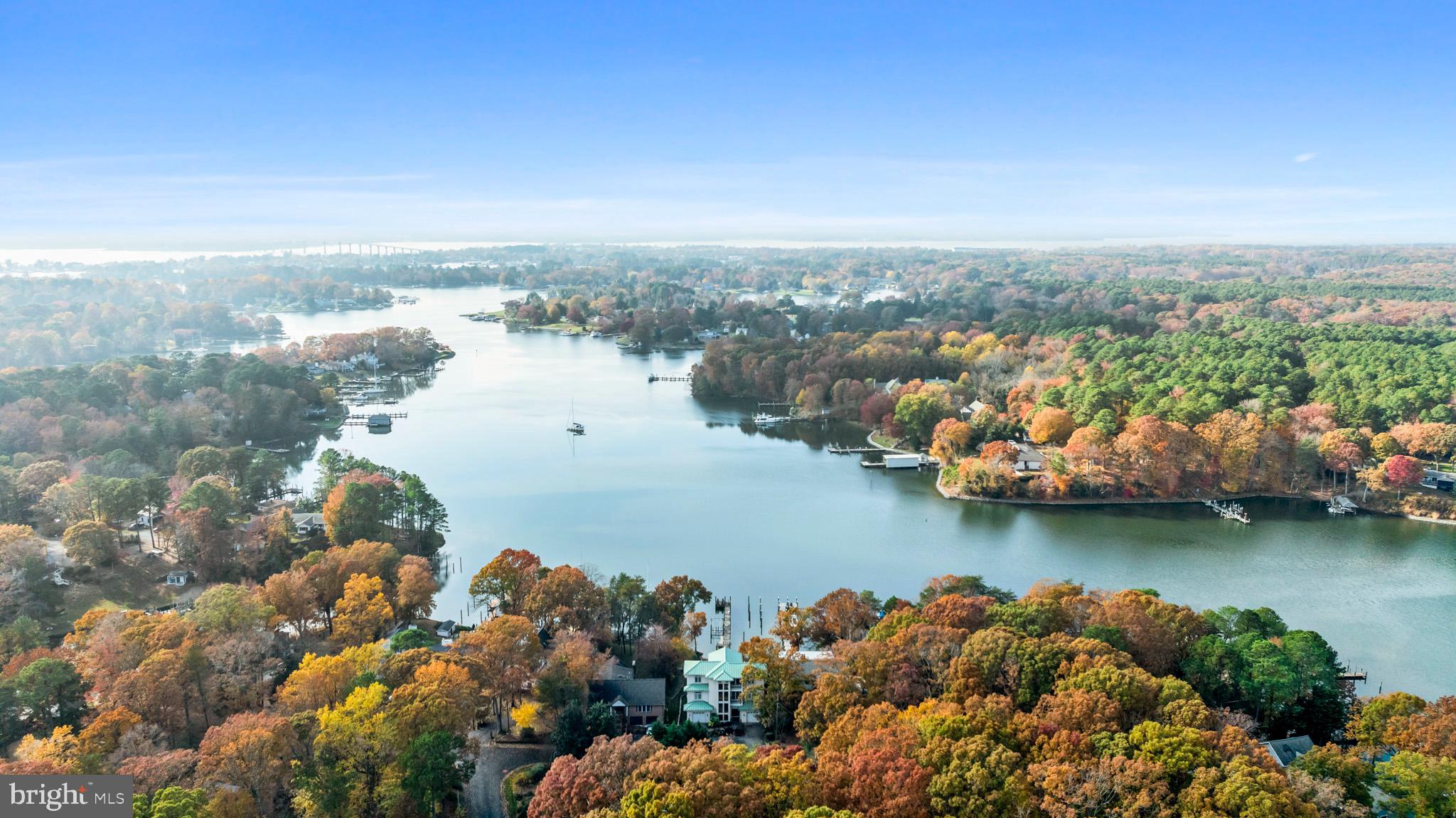 206 Harbor Drive Lusby, MD 20657 - Photo 104 of 109 Aerial view - deep, navigable waters