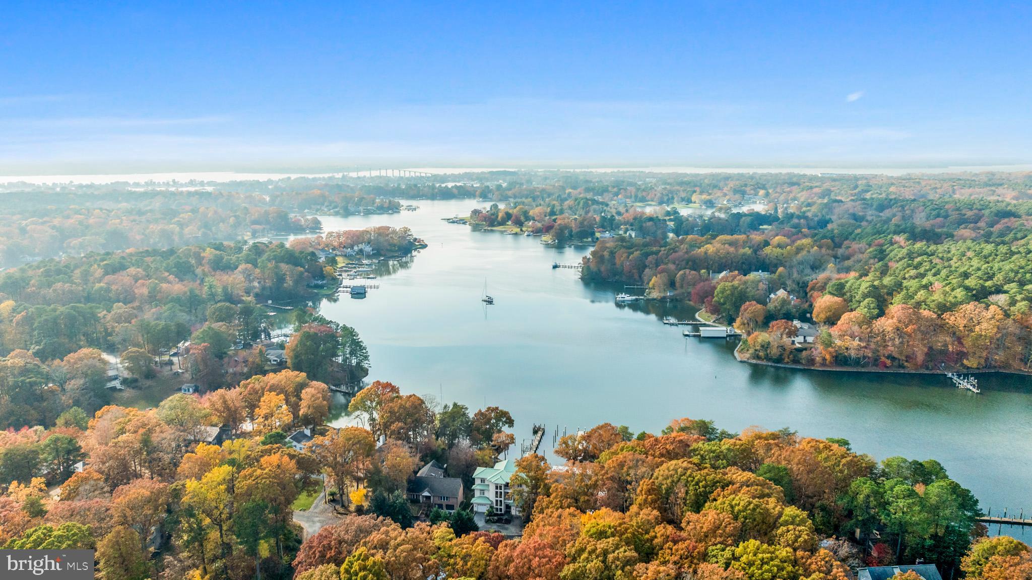 206 Harbor Drive Lusby, MD 20657 - Photo 105 of 109 Aerial view - deep, navigable waters