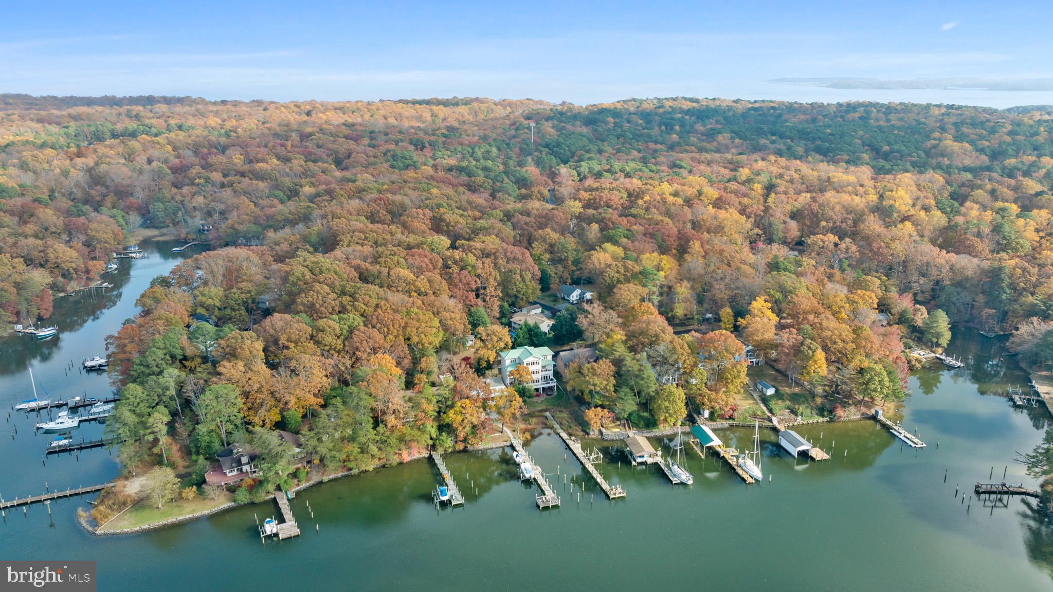 206 Harbor Drive Lusby, MD 20657 - Photo 108 of 109 Aerial view - deep, navigable waters