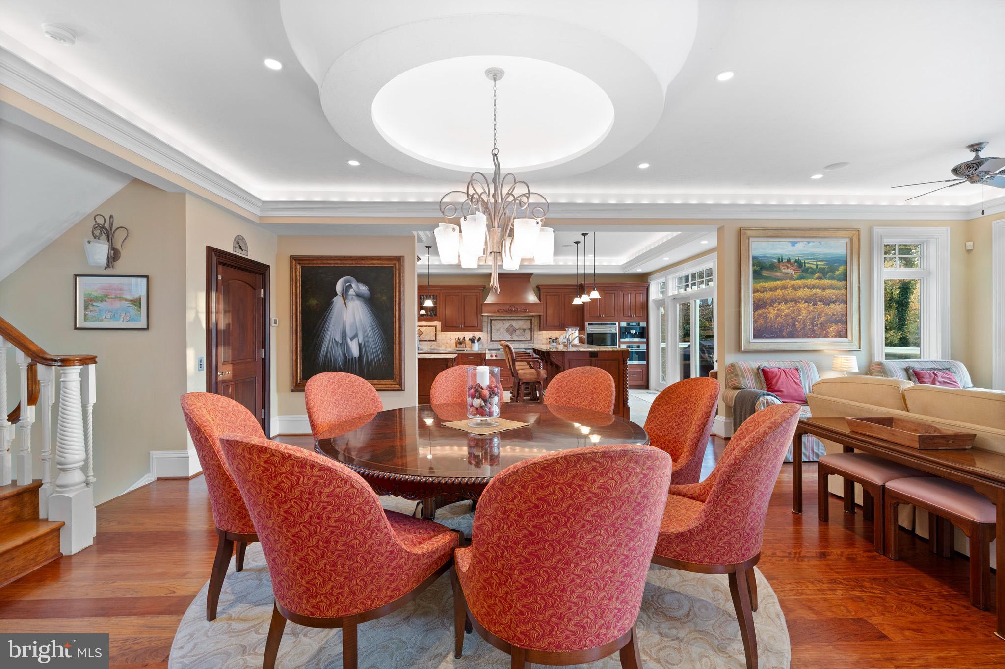 206 Harbor Drive Lusby, MD 20657 - Photo 11 of 109 a outdoor dining space with furniture and chandelier