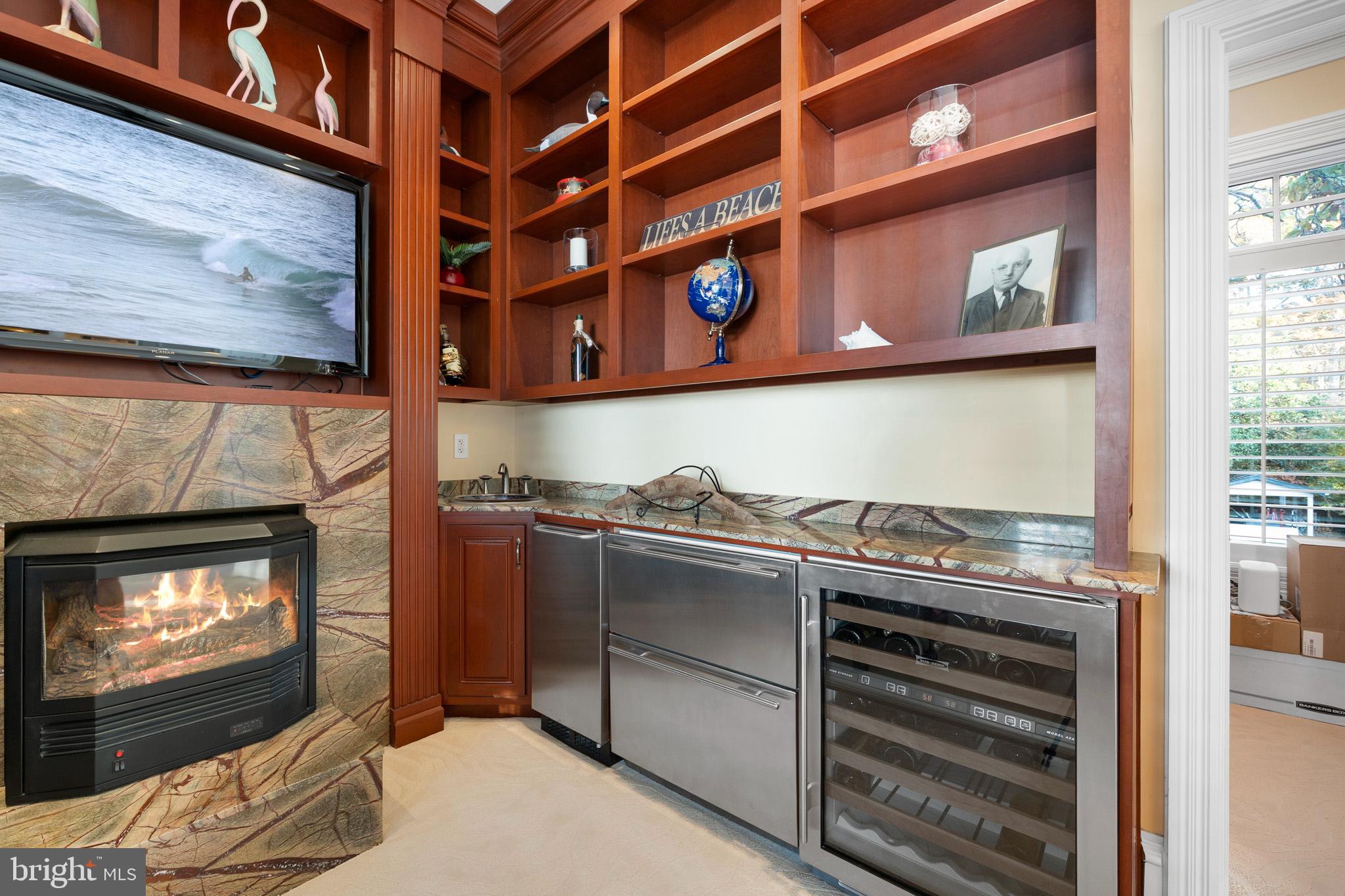 206 Harbor Drive Lusby, MD 20657 - Photo 44 of 109 Wine fridge, custom granite countertops