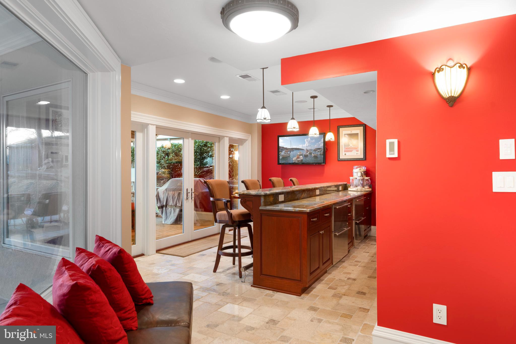 206 Harbor Drive Lusby, MD 20657 - Photo 68 of 109 Basement bar (mini fridge, ice maker & dishwasher)