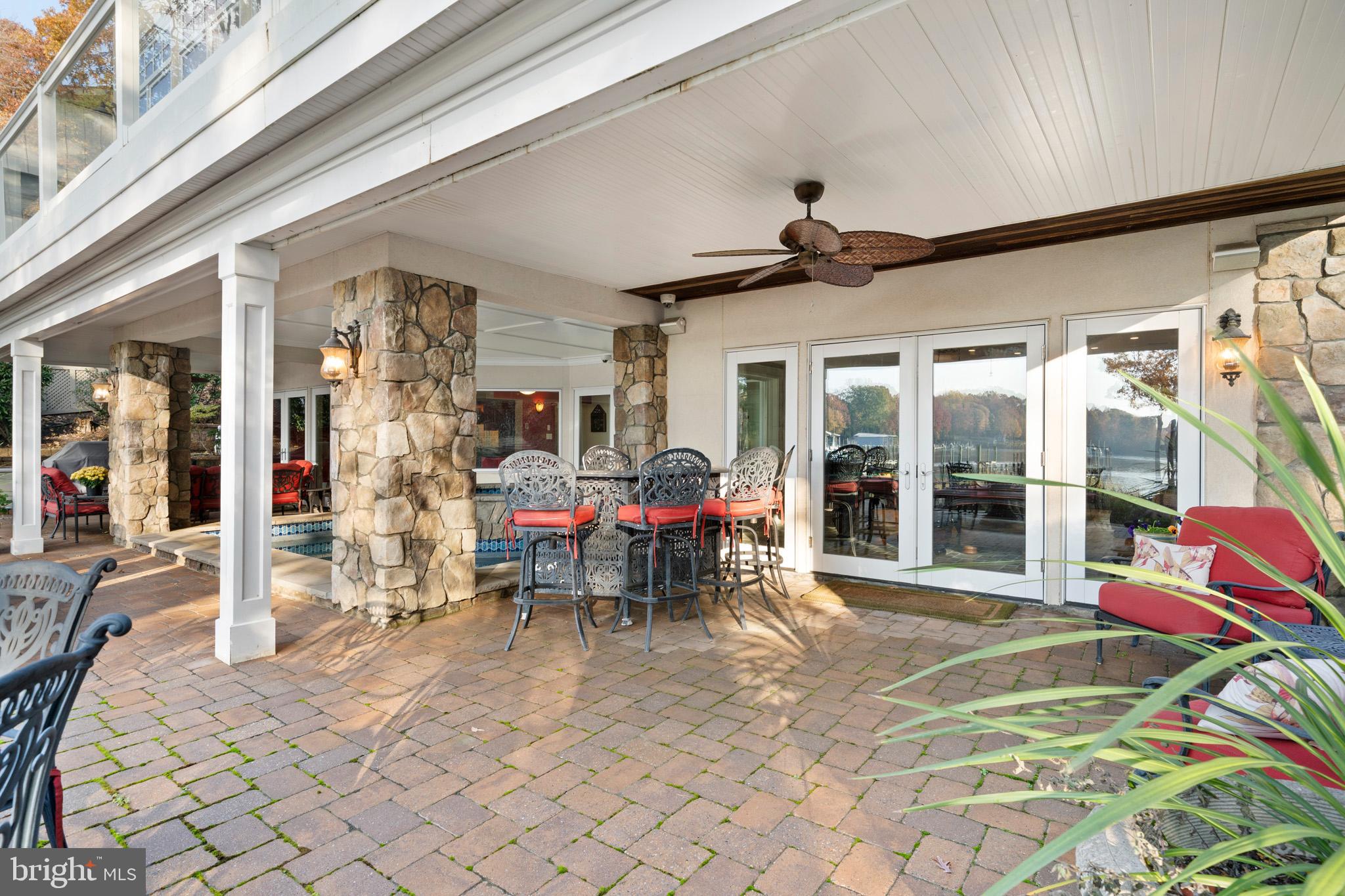 206 Harbor Drive Lusby, MD 20657 - Photo 79 of 109 French doors to patio off basement
