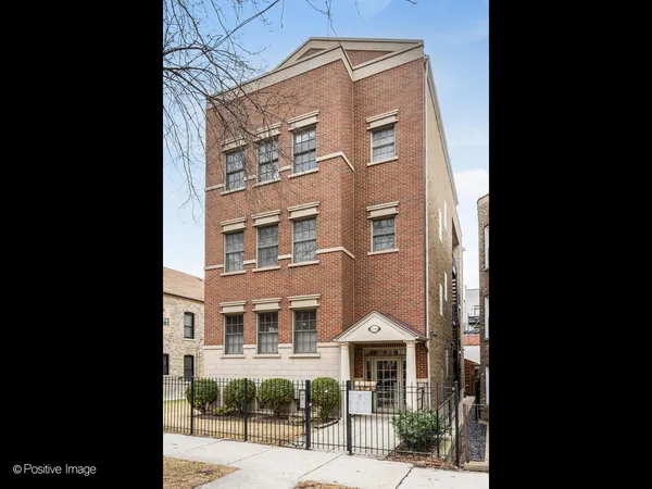 a front view of a building