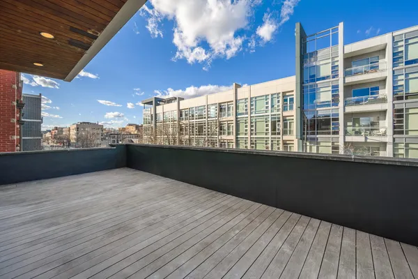 a view of balcony with city view