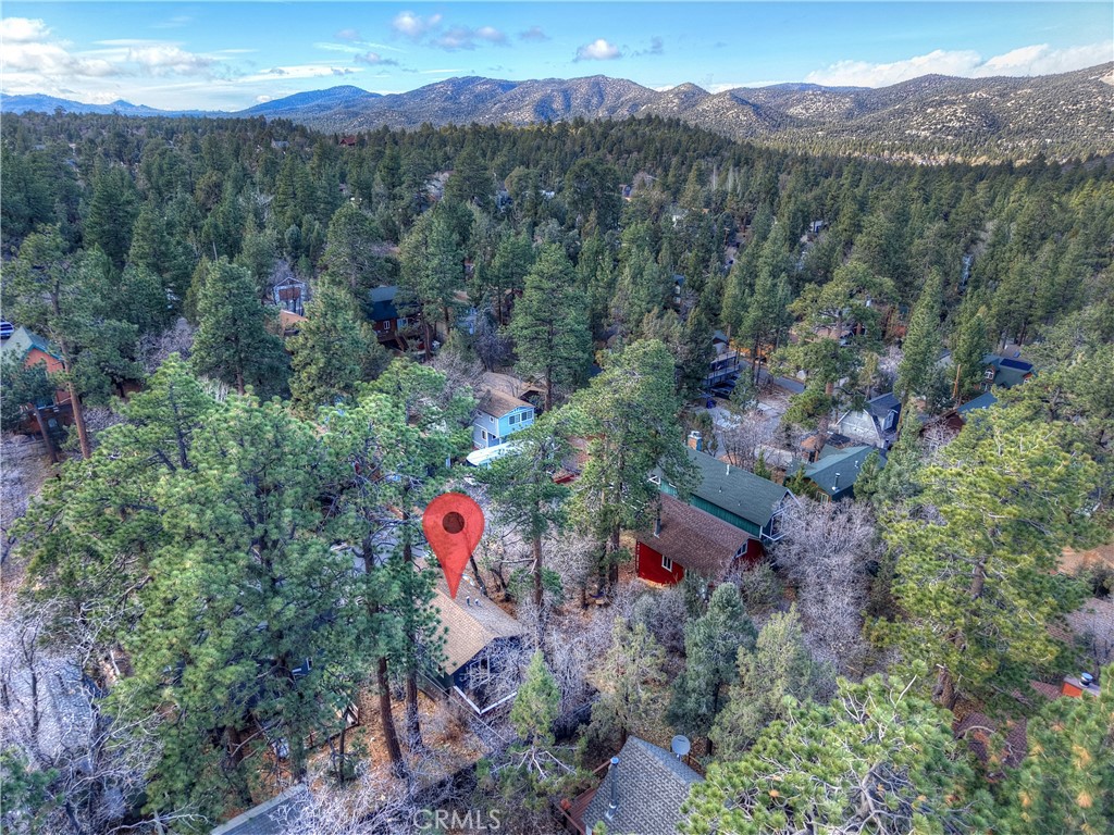 245 Vista Sugarloaf, CA 92386 - Photo 48 of 50 an aerial view of green landscape with trees houses and mountain view