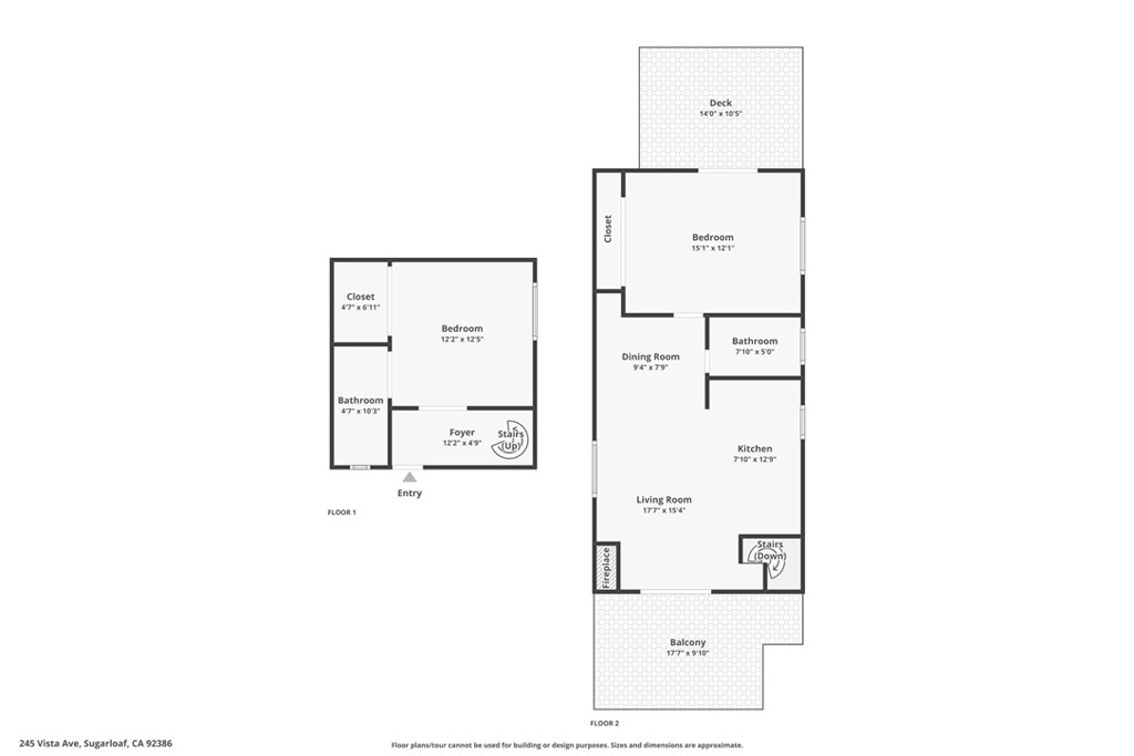 245 Vista Sugarloaf, CA 92386 - Photo 50 of 50 a picture of a floor plan