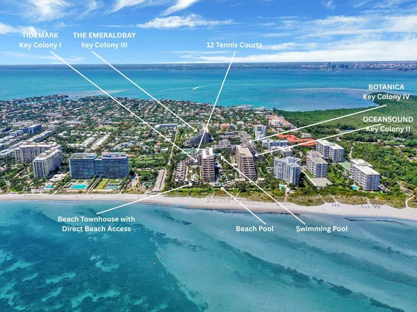 a view of a city with an ocean