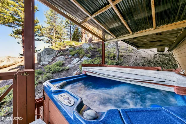 a view of outdoor space with seating area