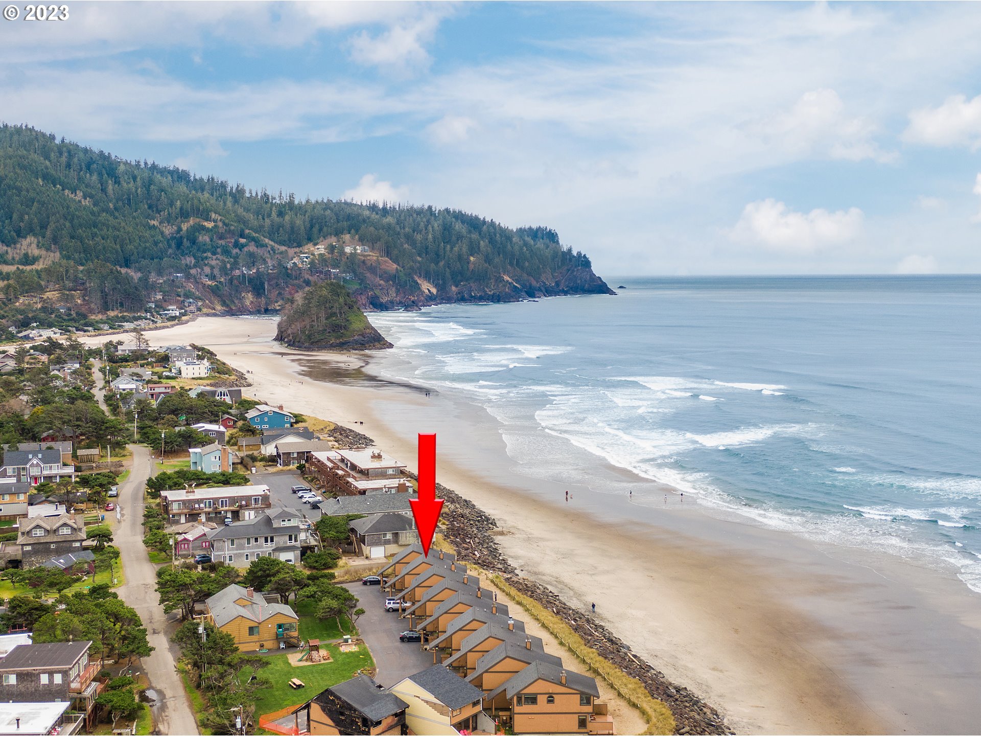 48060 Breakers Boulevard, Unit 2 Neskowin, OR 97149 - Photo 25 of 26 a view of beach and city