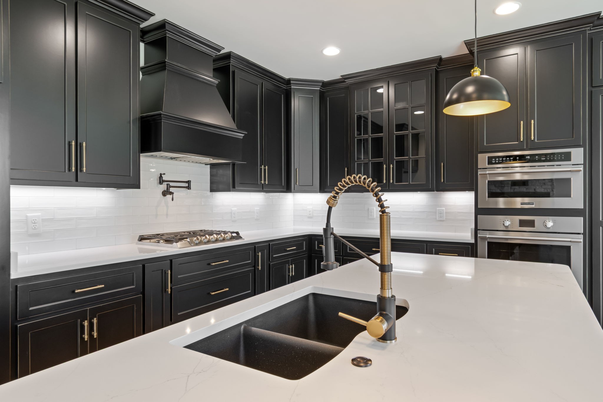 4111 Affiant Way Culleoka, TN 38451 - Photo 9 of 25 a kitchen with stainless steel appliances a stove a sink and a refrigerator