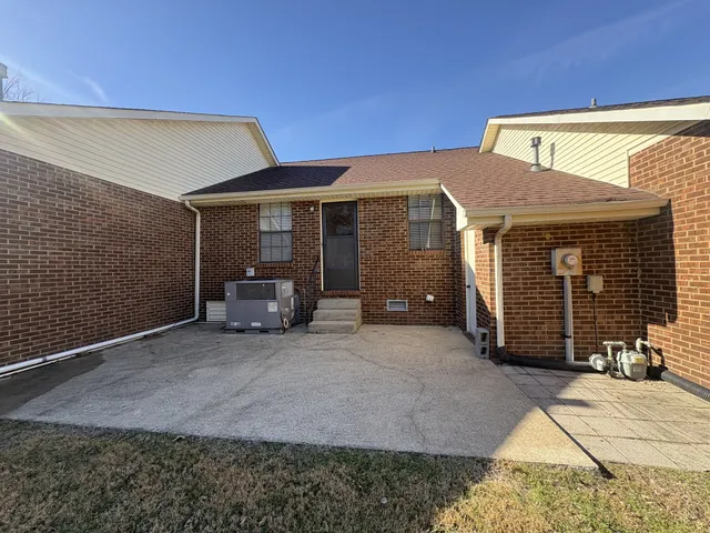a view of a house with a patio