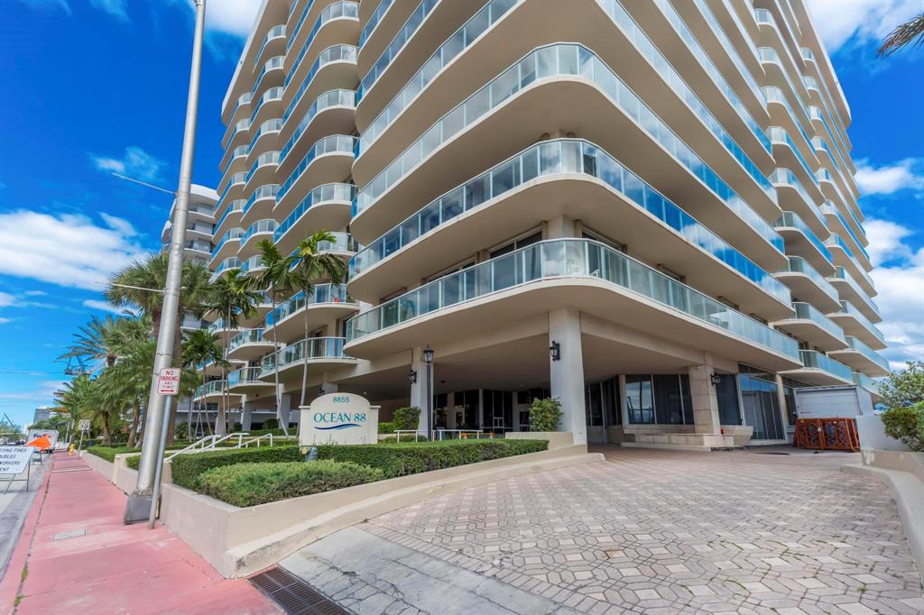 8855 Collins Avenue, Unit 2D Surfside, FL 33154 - Photo 21 of 25 a front view of a building