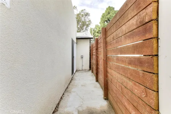 a view of a bathroom with a shower curtain