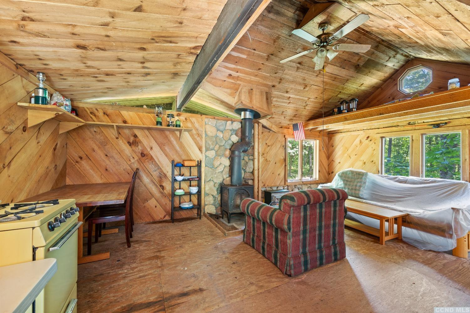 75 Sullivan Mt Road Catskill, NY 12414 - Photo 8 of 27 a living room with furniture and a fireplace