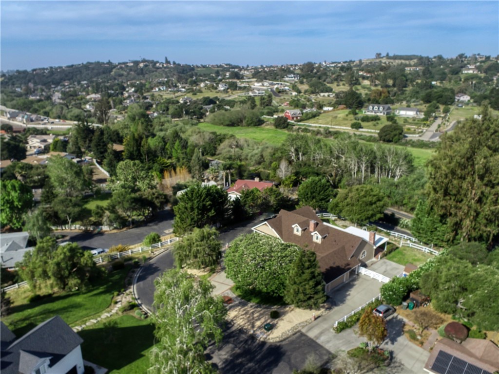 350 Corbett Canyon Road Arroyo Grande, CA 93420 - Photo 56 of 66 an aerial view of a city and mountain view in back
