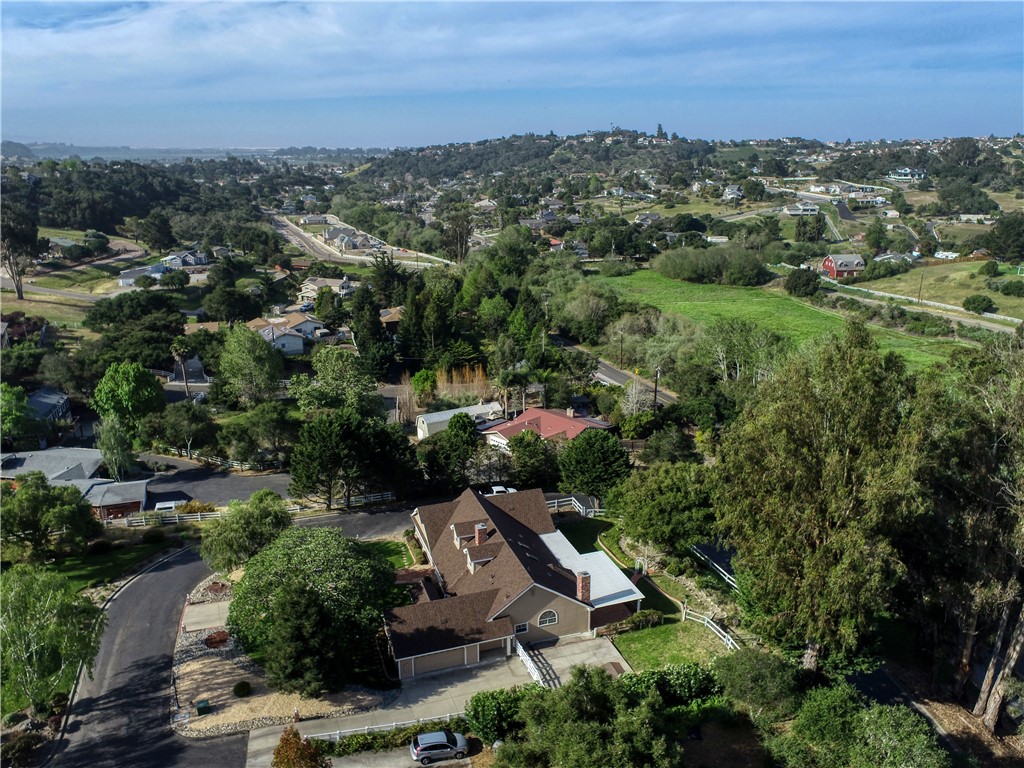 350 Corbett Canyon Road Arroyo Grande, CA 93420 - Photo 59 of 66 an aerial view of residential houses with outdoor space and trees