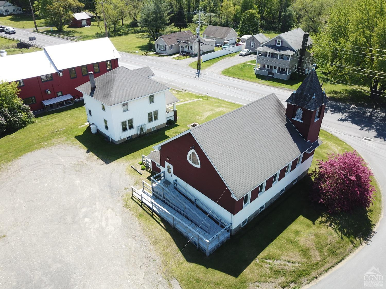 1781 Highway 23 Copake, NY 12521 - Photo 22 of 24 an aerial view of a house with swimming pool and a yard
