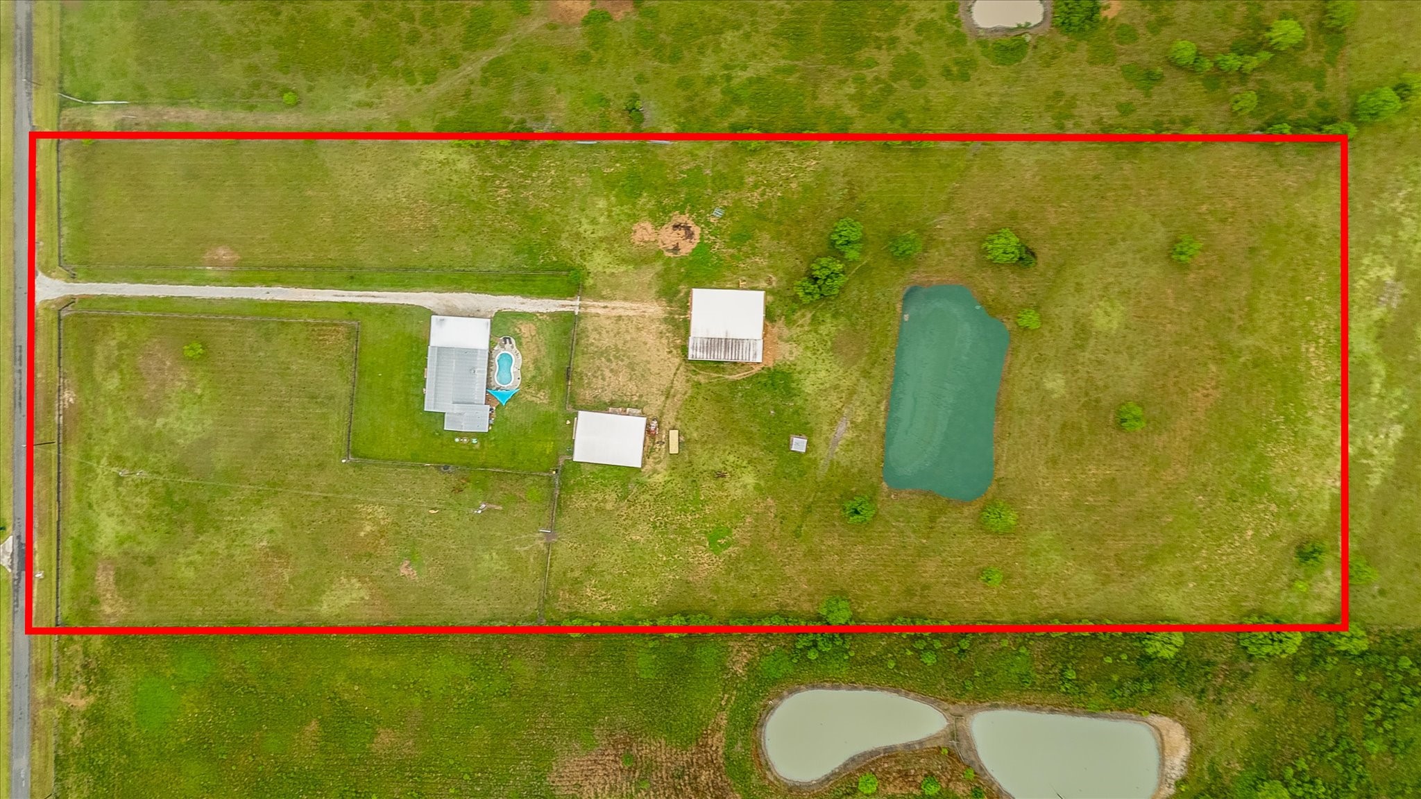 1755 McBride-Devillier Loop Winnie, TX 77665 - Photo 42 of 44 Birds eye view with approximate property lines.