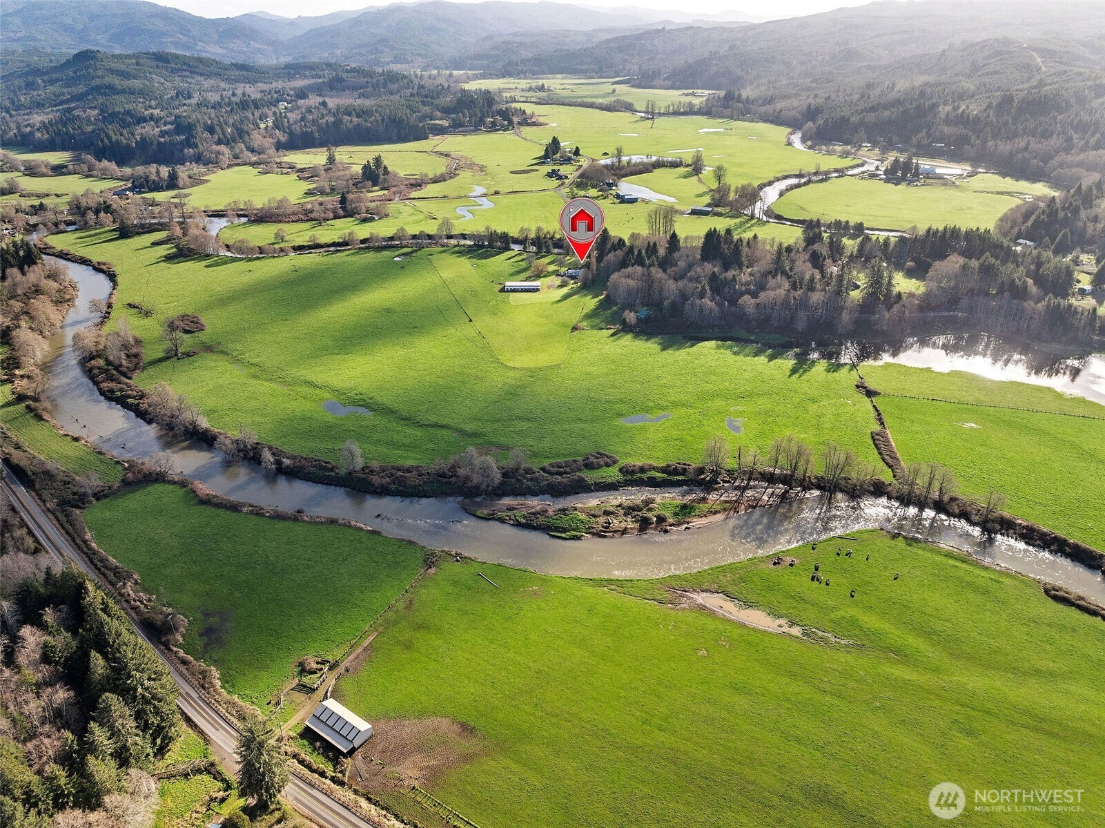 471 Barr Road Grays River, WA 98643 - Photo 39 of 40 an aerial view of a residential houses with outdoor space