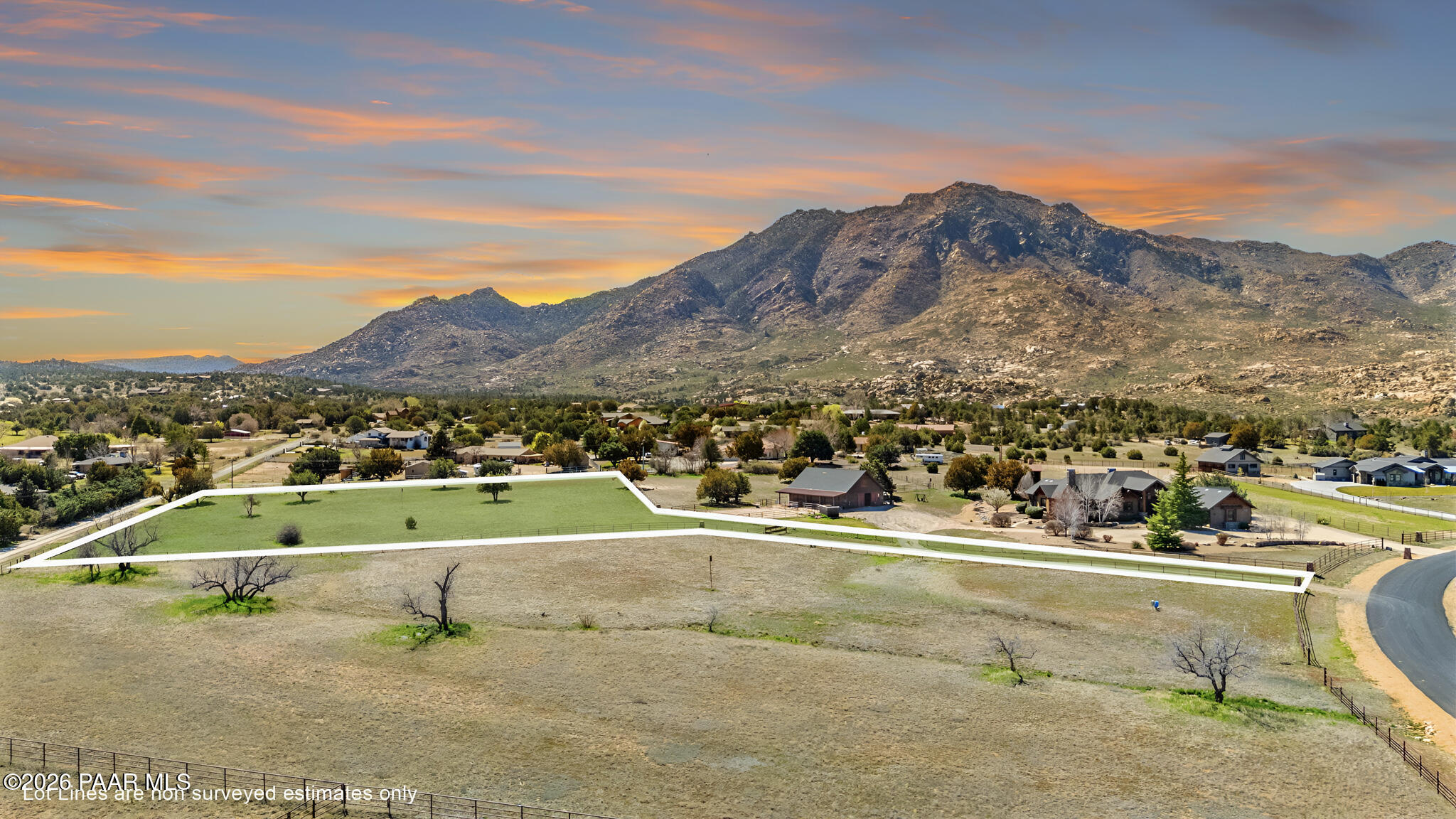 8905 North Callahan Road Prescott, AZ 86305 - Photo 1 of 19 11-Aerial-6-Lot-Line
