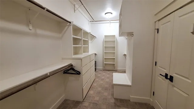 a view of walk in closet