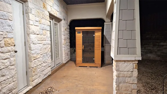 a view of front door of house