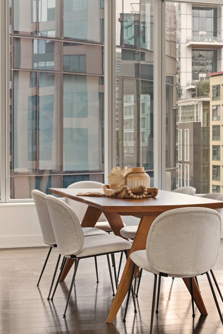 318 Main Street, Unit 6B San Francisco, CA 94105 - Photo 11 of 40 a dining room with furniture and window