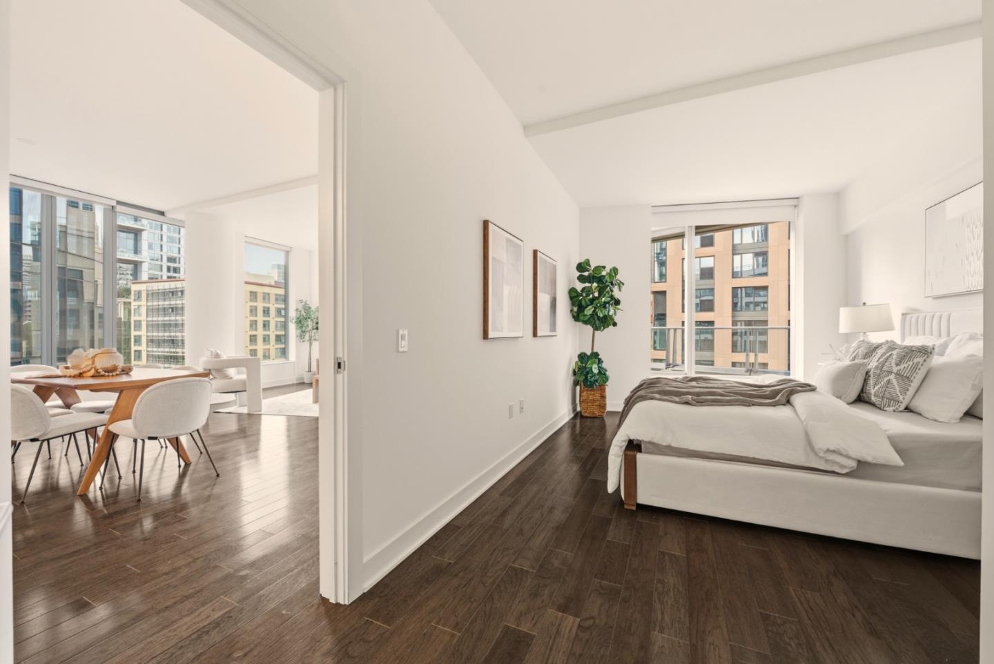 318 Main Street, Unit 6B San Francisco, CA 94105 - Photo 19 of 40 a living room with furniture and a table