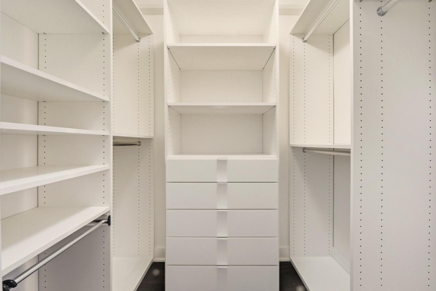 318 Main Street, Unit 6B San Francisco, CA 94105 - Photo 22 of 40 a view of walk in closet with empty racks