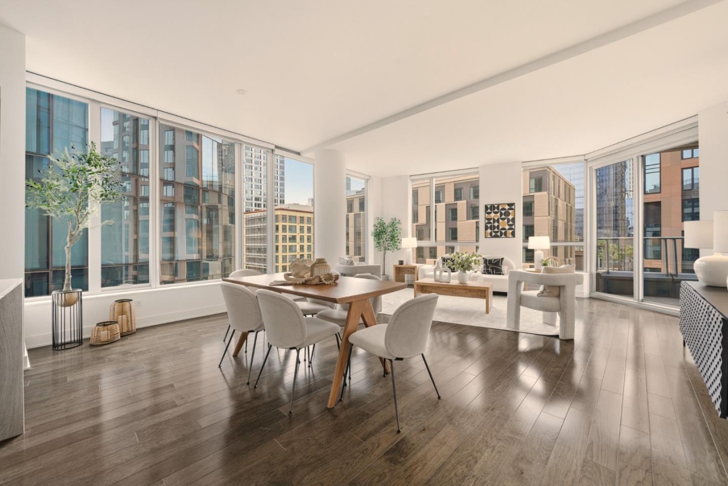 318 Main Street, Unit 6B San Francisco, CA 94105 - Photo 3 of 40 a living room with furniture and a large window