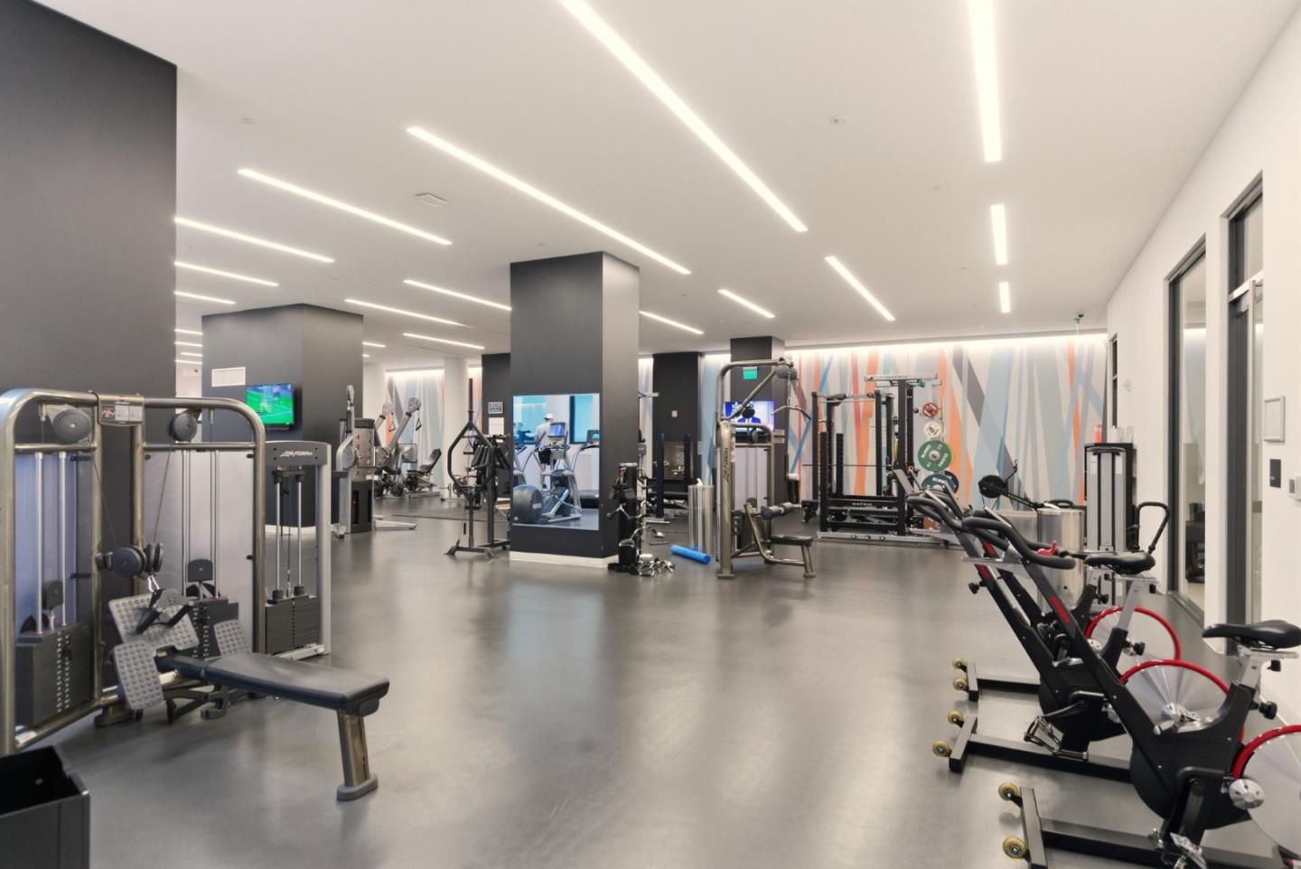 318 Main Street, Unit 6B San Francisco, CA 94105 - Photo 34 of 40 a view of a room with gym equipment