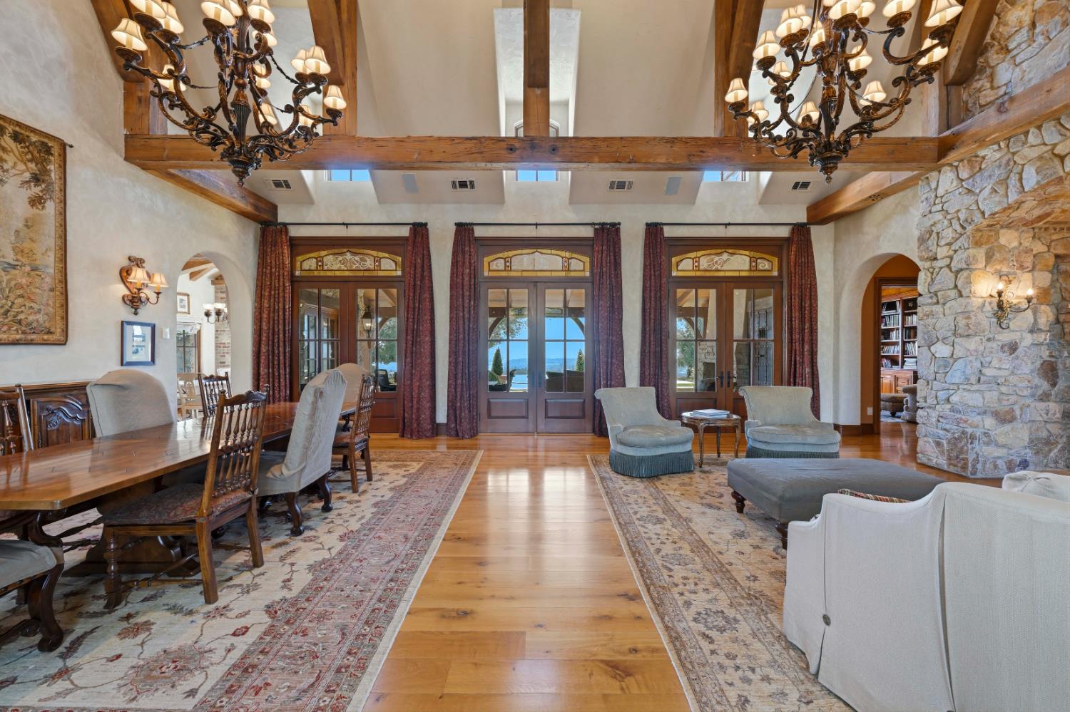 2581 Shirland Tract Road Auburn, CA 95603 - Photo 13 of 61 a living room with furniture and a fireplace