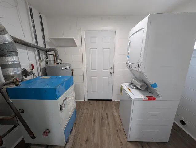 a room with storage and utility