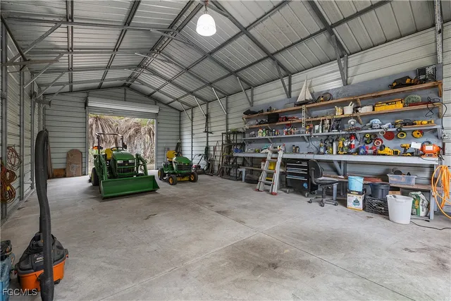 a view of a storage room