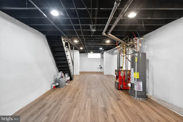 a view of storage and utility room