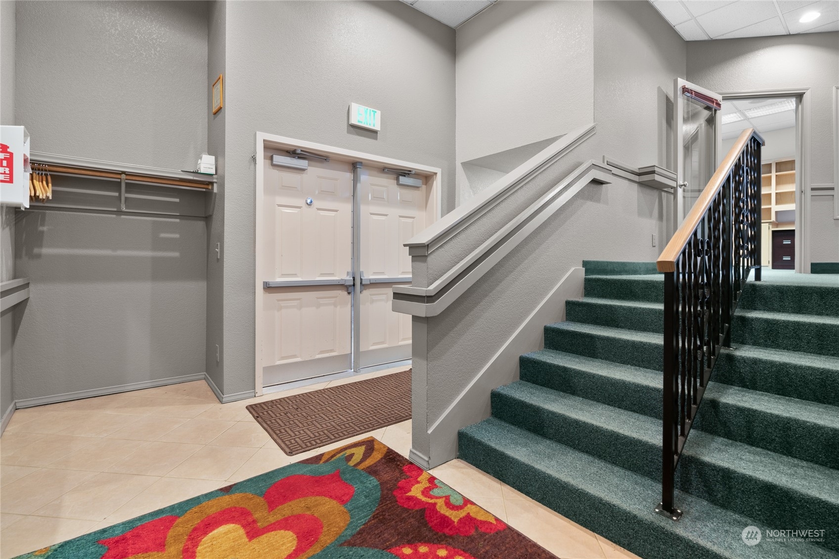 804 North State Street Tacoma, WA 98403 - Photo 7 of 36 a view of entryway with stairs and wooden floor