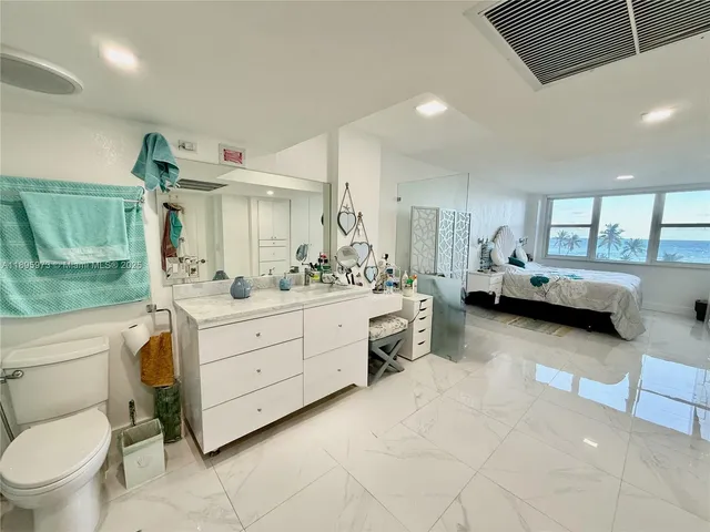 a front view of a building with a street