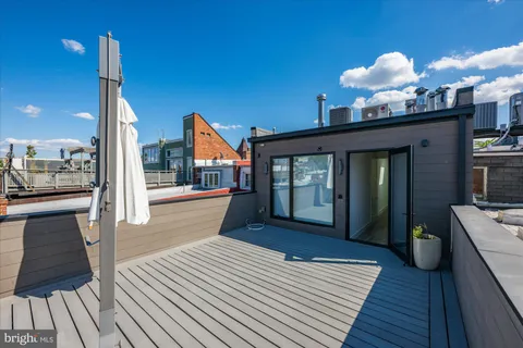 a outdoor view with a sitting space