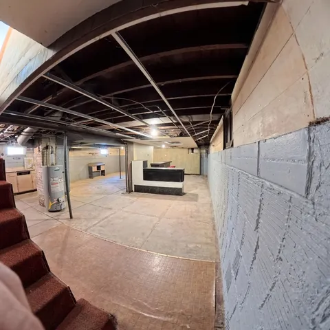 a view of storage and utility room